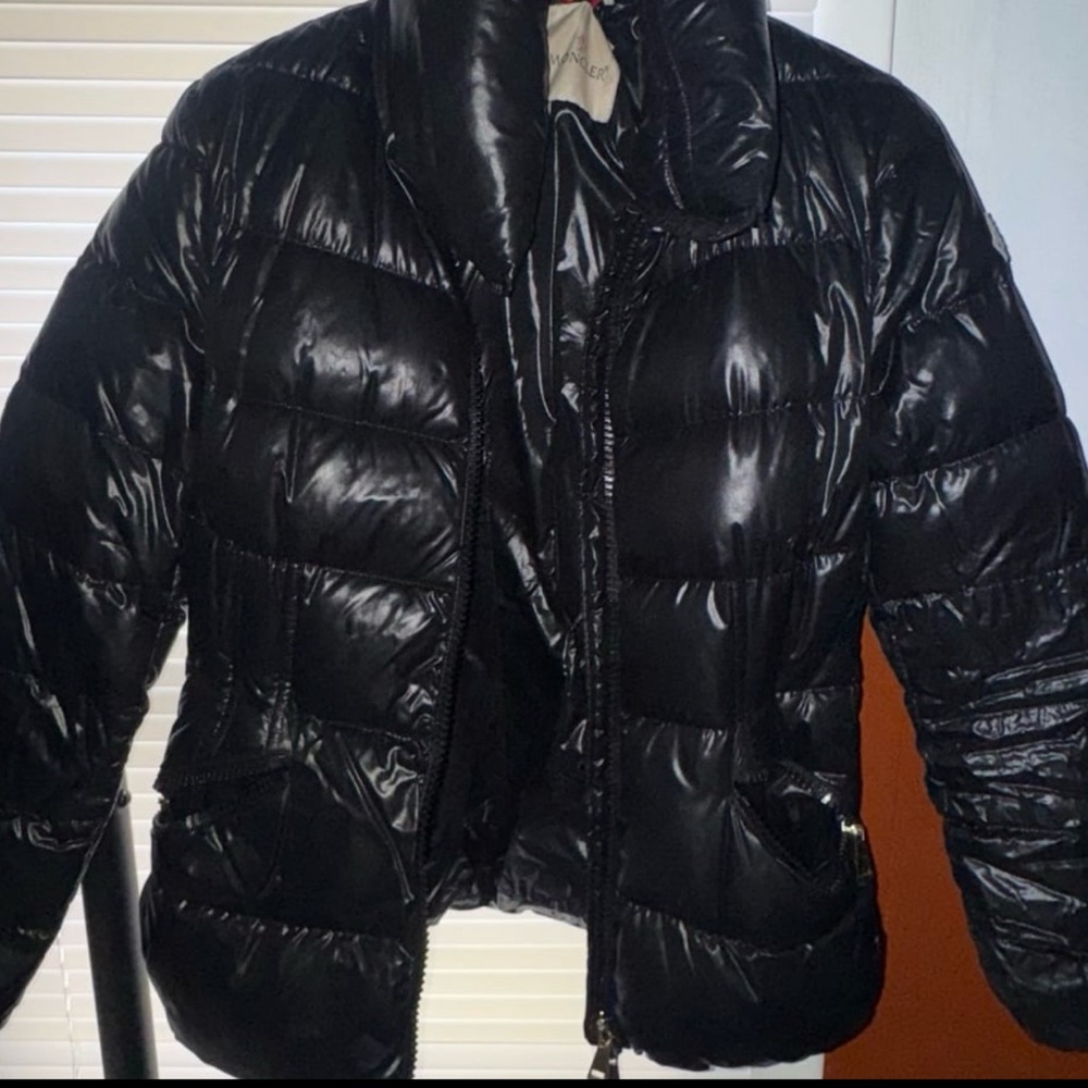 Moncler Shiny Black Puffer Jacket